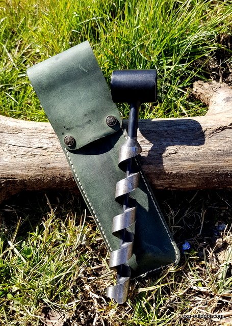 Bushcraft Outdoor Kamp El Burgusu Deri Kılıflı