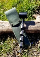 Bushcraft Outdoor Kamp El Burgusu Deri Kılıflı