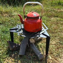 Üçgen Izgara Demonte Kamp Mangal