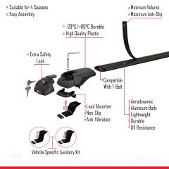 Ara Atkı Tavan Barı  ACE-1 Siyah