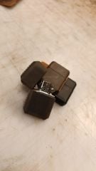 Hakiki Deri  Çakmak Kılıfı El Yapımı ( Zippo Tipi Benzinli Çakmak ile Birlikte)