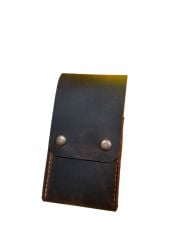 Cam Şişe Seti (2'li) Deri Kılıflı Yağdanlık Kamp Piknik Mangal