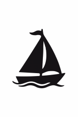 Metal Duvar Süsü Yelken Doğa Deniz - Shadowline Serisi