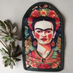 Frida Kahlo El Yapımı Kumaş Cüzdan