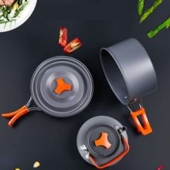 Pratik Tencere Tava Çaydanlık Seti Kamp Outdoor